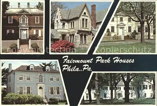 Philadelphia Pennsylvania Fairmount Park Houses Kat. Philadelphia