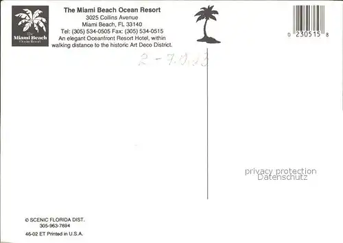 Miami Beach Ocean resort Kat. Miami Beach