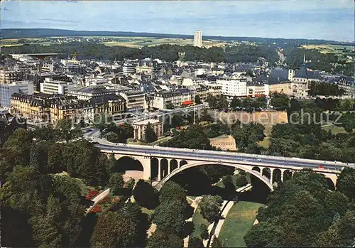 Luxembourg Luxemburg Vue aerienne  Pont Adolphe Bd. Roosevelt  Kat. Luxembourg