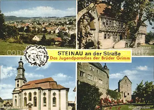 Steinau Strasse Amtshaus Reinhardskirche Hirschgraben  Kat. Steinau an der Strasse