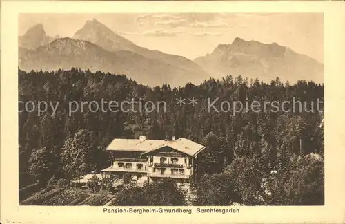 Berchtesgaden Pension Bergheim Gmundberg Alpenpanorama Kat. Berchtesgaden