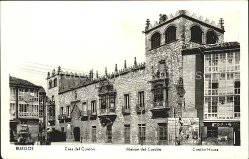 Burgos Casa del Cordon Kat. Burgos