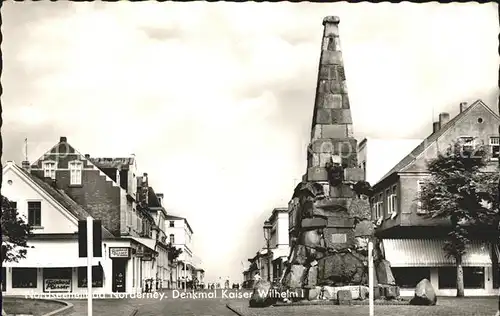 Norderney Nordseebad Denkmal Kaiser Wilhelm I Kat. Norderney