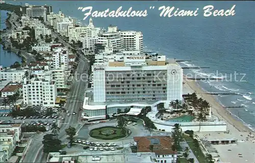 Miami Beach Looking North from the Sevilla Hotel Ocean Kat. Miami Beach