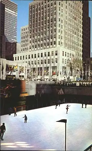 New York City Rockefeller Center Skating Rink / New York /