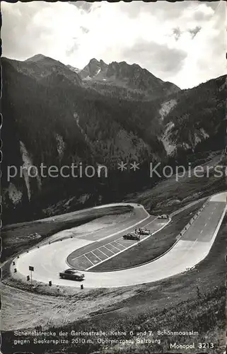 Krimml Scheitelstrecke der Gerlosstrasse Schoenmoosalm gegen Seekarspitze Kat. Krimml