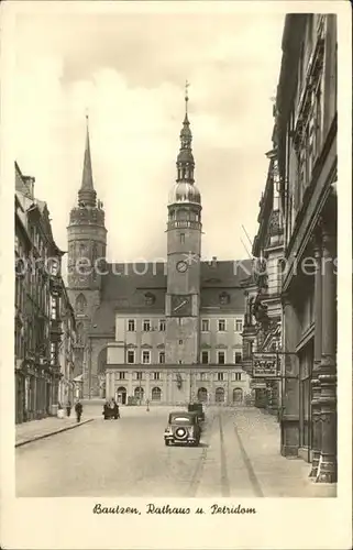 Bautzen Rathaus und Petridom Kat. Bautzen