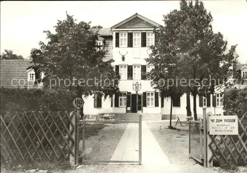 Sondershausen Thueringen HOG Gaststaette Zum Possen Kat. Sondershausen