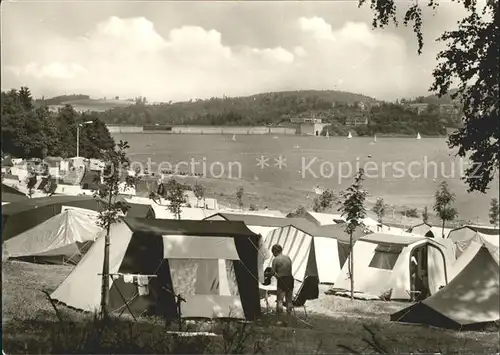 Plauen Vogtland Talsperre Poehl Campingplatz Kat. Plauen