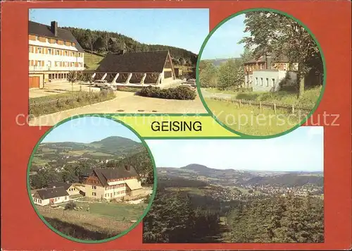 Geising Erzgebirge Erholungsheim Weinert Jugendherberge Teilansicht Panorama Kat. Geising Osterzgebirge