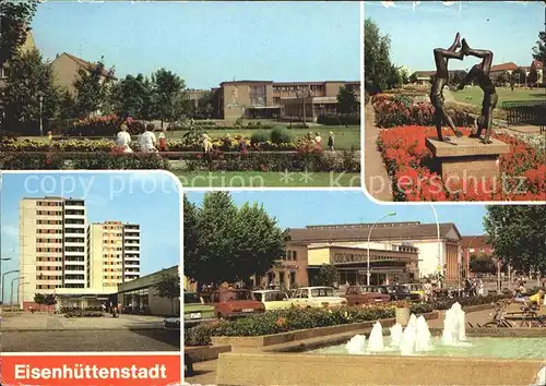 Eisenhuettenstadt Diehloer Strasse Leninalle Skulptur Strasse der Republik Brunnen Kat. Eisenhuettenstadt