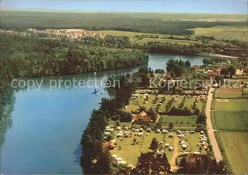 Bodenwoehr am Hammersee Naturpark Oberer Bayerischer Wald Fliegeraufnahme Kat. Bodenwoehr