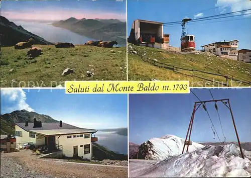 Malcesine Lago di Garda Funivia Malcesine Monte Baldo Baita dei Forti Centro di sports invernali Kat. Malcesine