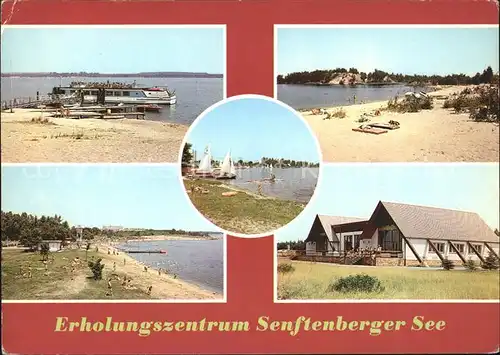 Senftenberg Niederlausitz Erholungszentrum Senftenberger See Dampfer Strand Kat. Senftenberg