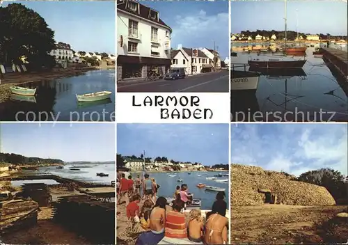 Larmor Baden Port Bourg Cale Parcs a huitres Tumulus de Gavrinis Kat. Larmor Baden