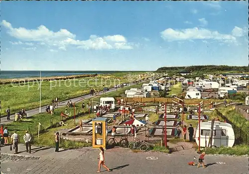 Sahlenburg Nordseeheilbad Campingplatz Minigolf Kat. Cuxhaven