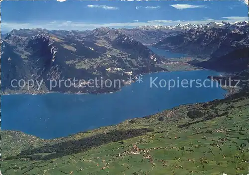 Niesen Kulm Aeschi Krattigen Interlaken Thuner  und Brienzersee Kat. Niesen Kulm