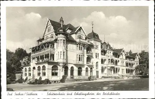 Bad Sachsa Harz Schuetzenhaus und Erholungsheim des Reichsbundes Kat. Bad Sachsa