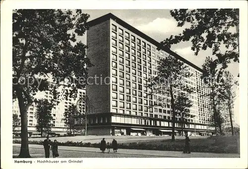 Hamburg Hochhaeuser am Grindel Kat. Hamburg