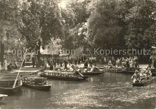 Luebbenau Spreewald Kahnabfahrtsstelle Kat. Luebbenau