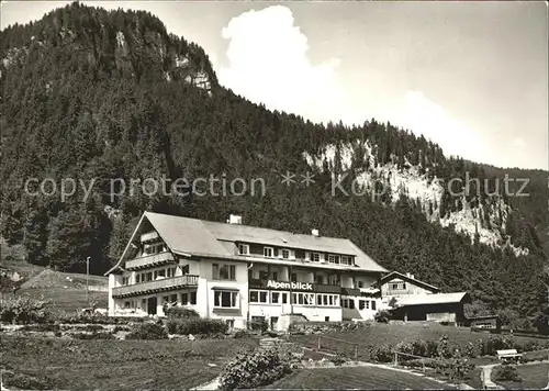 Tiefenbach Oberstdorf Hotel Pension Alpenblick Kat. Oberstdorf