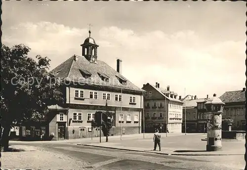Waltershausen Gotha Markt mit Rathaus Kat. Waltershausen
