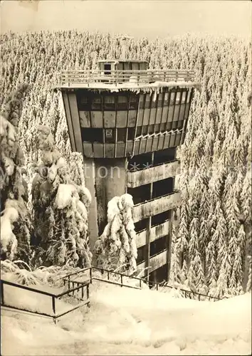 Oberhof Thueringen Kampfrichterturm mit Turmcafe Kat. Oberhof Thueringen