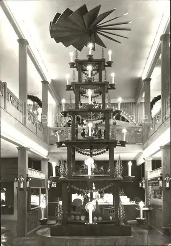 Seiffen Erzgebirge Grosse Pyramide im Spielzeugmuseum Kat. Kurort Seiffen Erzgebirge