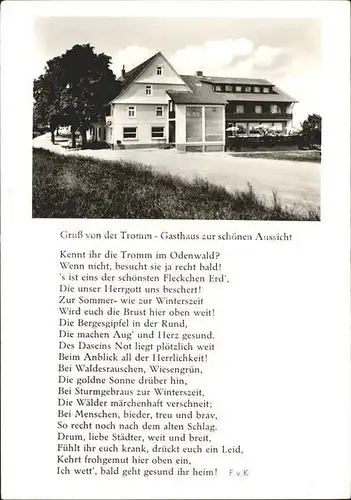 Tromm Odenwald Gasthaus Zur schoenen Aussicht Kat. Grasellenbach