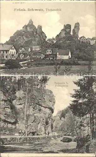 Tuechersfeld Schloss Talpartie bei Pottenstein Kat. Pottenstein