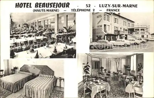 Luzy sur Marne Hotel Beausejour Speisesaal Zimmer Gastraum Kat. Luzy sur Marne