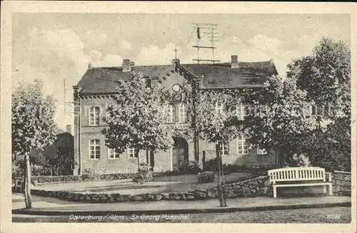 Osterburg Altmark St Georg Hospital Kat. Osterburg Altmark