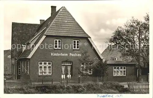 Norddorf Amrum Kinderheim Paulsen Kat. Norddorf