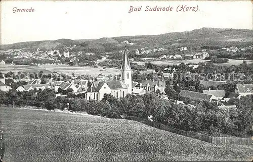 Bad Suderode mit Gernrode Panorama Kat. Bad Suderode