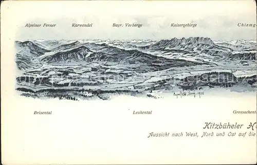 Kitzbuehel Tirol Kitzbueheler Horn Panorama Kat. Kitzbuehel