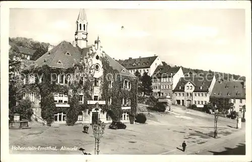 Hohenstein Ernstthal Altmarkt Kat. Hohenstein Ernstthal