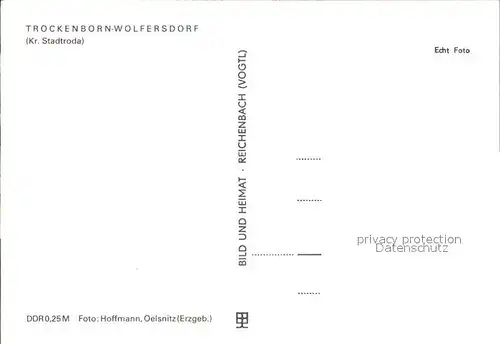 Trockenborn Wolfersdorf Orts und Teilansichten Kat. Trockenborn Wolfersdorf
