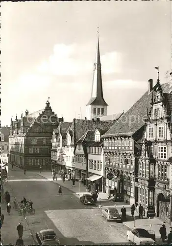 Hameln Osterstrasse mit Marktkirche Kat. Hameln