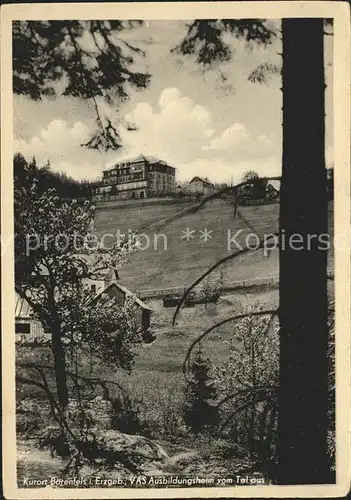 Baerenfels Erzgebirge VAS Ausbildungsheim vom Tal aus Kat. Altenberg