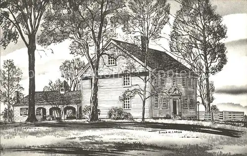 Stratford Connecticut Captain David Judson House anno 1723 Mitchell Museum Drawing Kat. Stratford