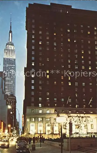 New York City Statler Hilton Hotel Empire State Building Skyscraper / New York /