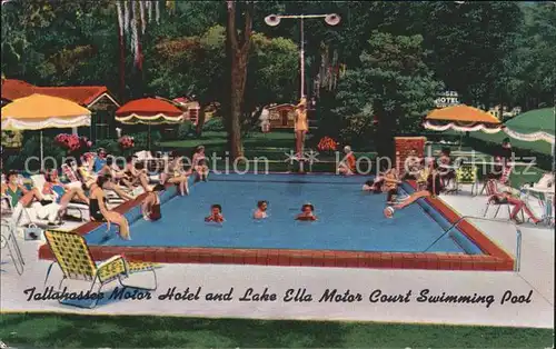 Tallahassee Motor Hotel and Lake Ella Motor Court Swimming Pool Kat. Tallahassee