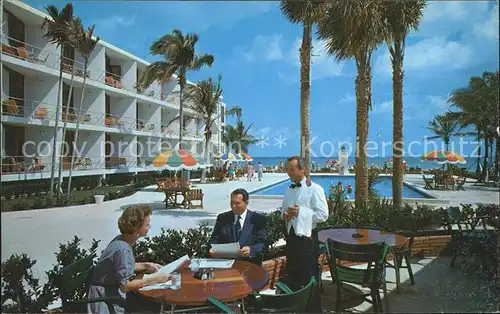 Miami Florida Motel Restaurant Swimming Pool Kat. Miami
