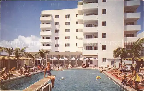 Miami Beach Coronet Hotel Swimming Pool Kat. Miami Beach