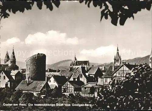 Goslar Stadtbild vom Georgen Berg Altstadt 1000jaehrige Stadt Kat. Goslar