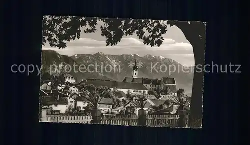 Murnau Blick auf den Krottenkopf und Hohe Kiste Bayerische Voralpen Kat. Murnau a.Staffelsee