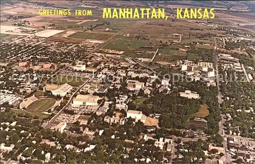 Manhattan Kansas Aerial view Kat. Manhattan
