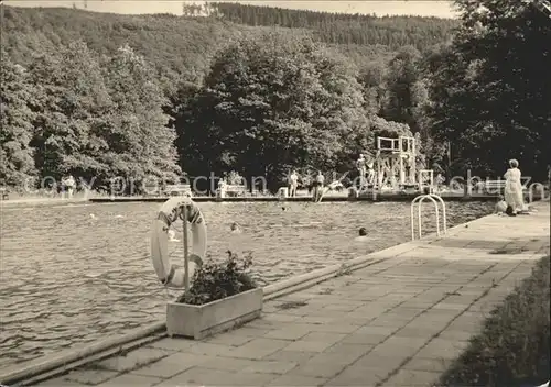 Schwarzburg Thueringer Wald Schwimmbad Kat. Schwarzburg