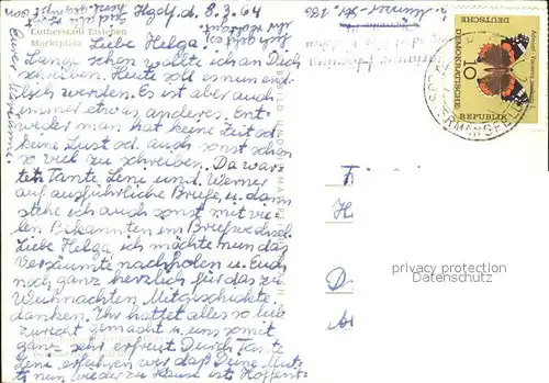 Eisleben Marktplatz Denkmal Rathaus Lutherstadt Kat. Eisleben