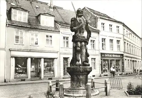 Perleberg Roland Statue Kat. Perleberg